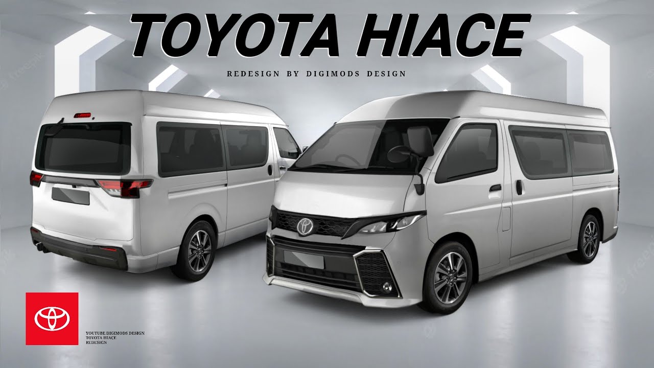 ALL NEW TOYOTA HIACE 20242025? REDESIGN Digimods DESIGN YouTube