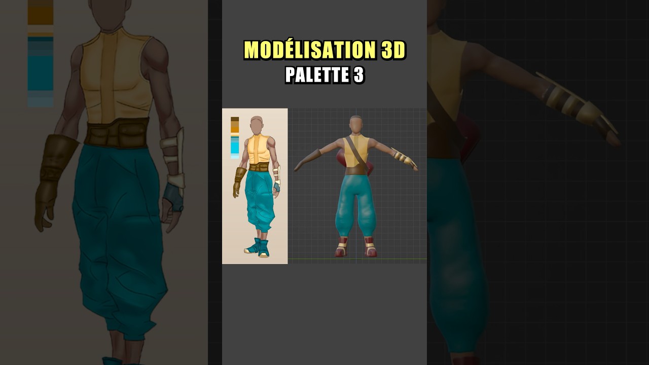 Faire tes Retopos de personnages 3D facilement #jeux #gaming #rpg #3d #