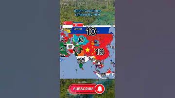 Asian Countries Ranked By HDI 