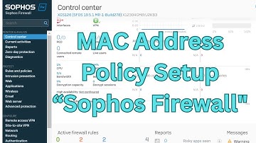 How to Create a MAC Address Policy in Sophos Firewall | Step-by-Step Guide