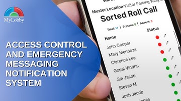 Visitor Management System [Access Control and Emergency messaging notification system]