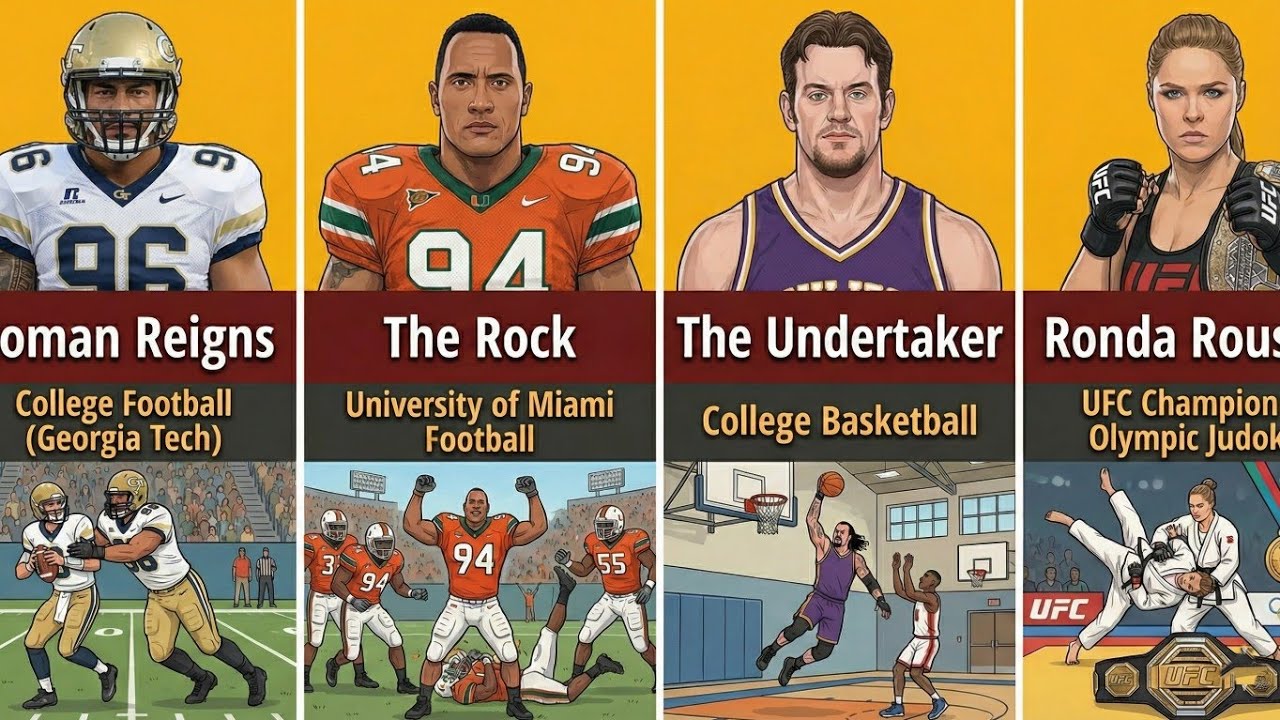 Before WWE They Were Elite Athletes 😱