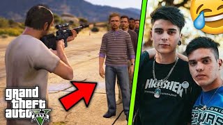 LIT KILLAH Y DANI JUEGAN GTA V - ROBANDO BANCOS 2/2