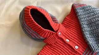 Hand Knitted Hoodie For Age For Age 5-6 years Old - Step by Step Guide