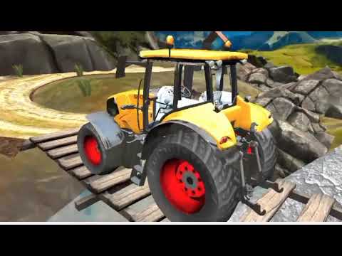  Animasi  kartun mainan mobil truk  traktor pengangkut kayu 