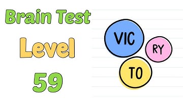 Brain Test Level 59 victory walkthrough solution