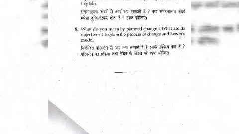 MDU MCOM sem.2nd (Organizational Behaviour) May-2018