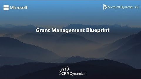 Grant Management Blueprint