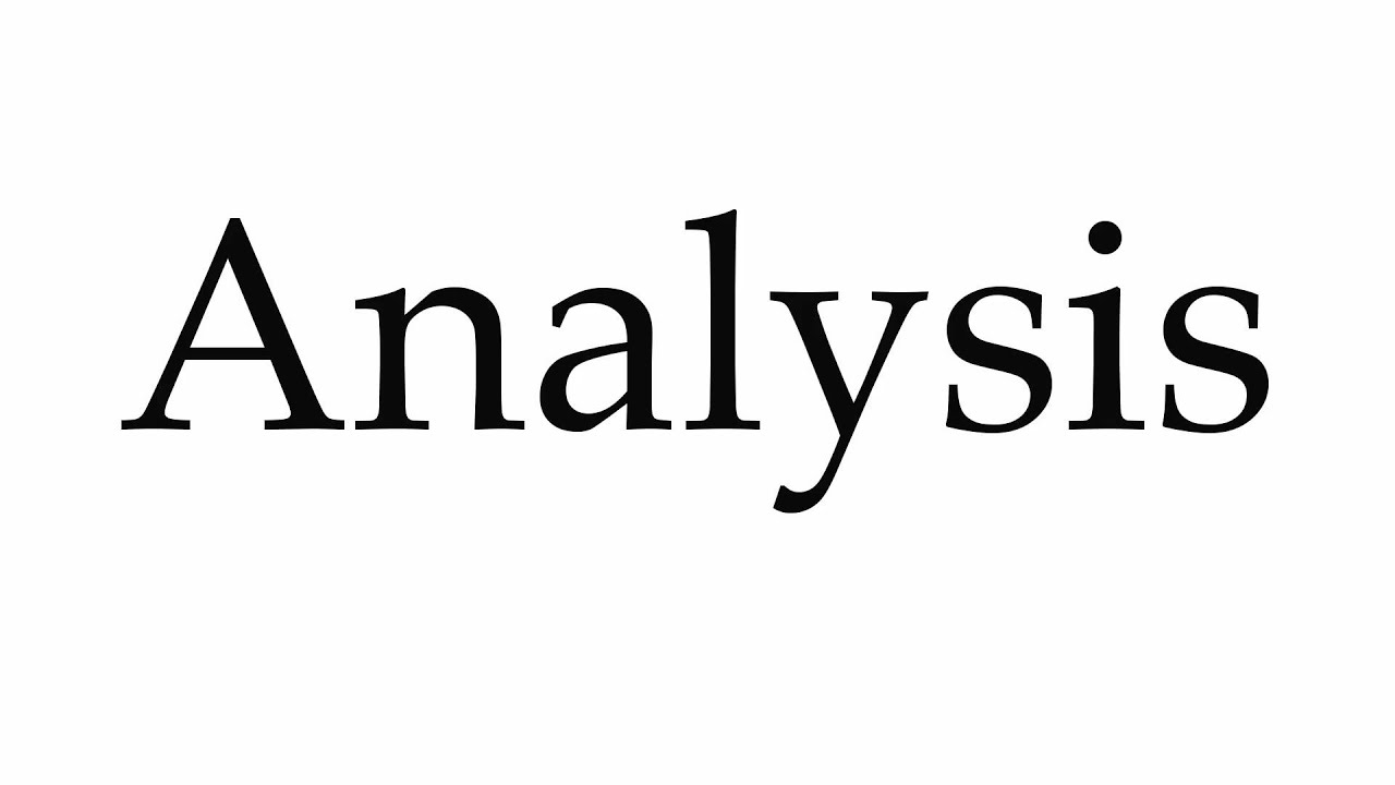 How to Pronounce Analyses 