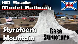 Building A Model Mountain From Styrofoam And Other Garbage