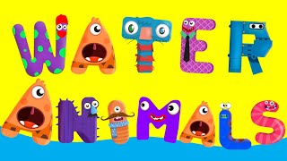 A to Z Alphabet with Sea Animals | Water Animals | Swamp Animals by ABC Planet 2,182,878 views 2 years ago 14 minutes, 21 seconds