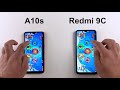 SAMSUNG A10s vs Redmi 9C : Speed Test Comparison