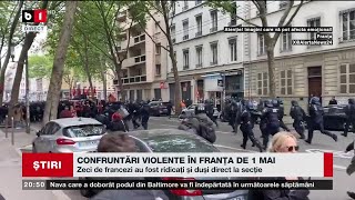 CONFRUNTĂRI VIOLENTE ÎN FRANȚA DE 1 MAI. Știri B1TV_ 1 mai 2024