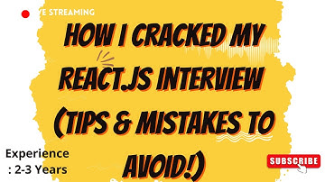 Cognizant React JS Interview 2025 | My ReactJS Interview Experience | Tips and Mistakes to Avoid