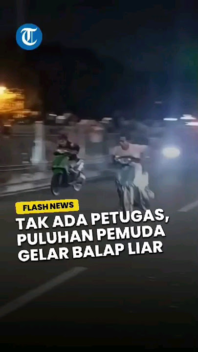 Tak Ada Petugas, Puluhan Pemuda Gelar Balap Liar Motor dan Mobil di Jaktim