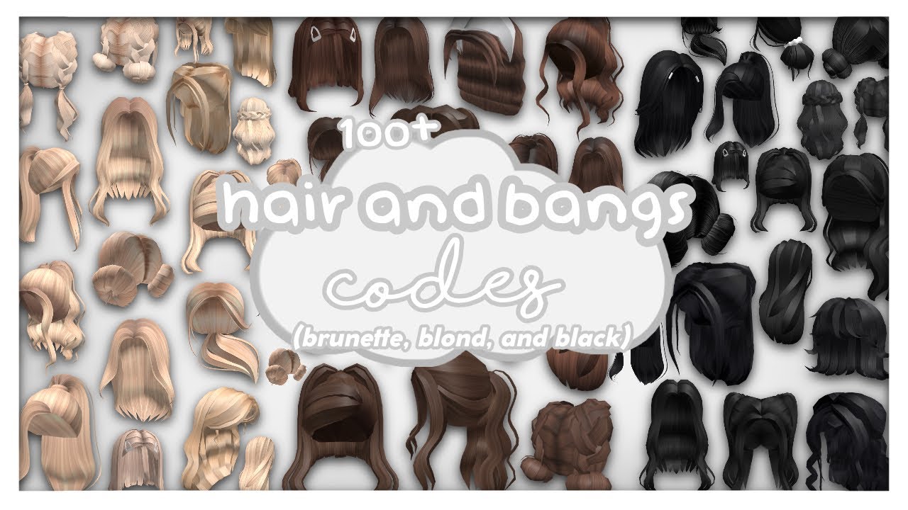 Bloxburg hair codes~🦋✨  Blonde hair roblox, Roblox, Roblox codes