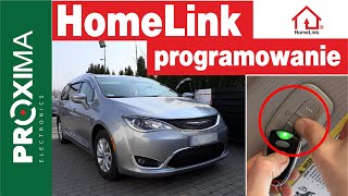 Chrysler Pacifica (2019) HomeLink - parowanie systemu z technologią HomeCar marki Proxima