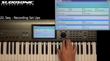 (sudosonic.com) Korg Krome Tutorial: Lesson 22: Sequencing - Recording Set-ups