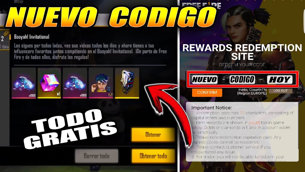 GARENA REGALA NUEVOS CODIGOS para CANJEAR REGALOS PERMANENTES en