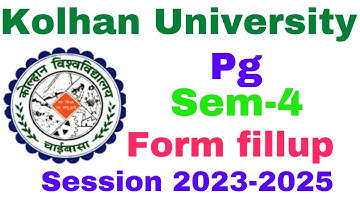 Pg sem-4 exam program #kolhanuniversity M. A Sem-4 exam program kolhan university #exam 