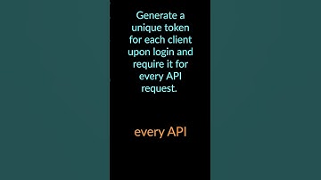 Building secure token-based API