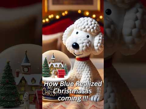 How blue realized that Christmas is coming #bedlingtonterrier #dogshorts #doglovers #christmasdog