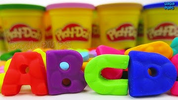 Learn Colors with Play Doh |Learn ABC 26 Letters from A to Z|ABC E Play Doh for Kids |ABC song
