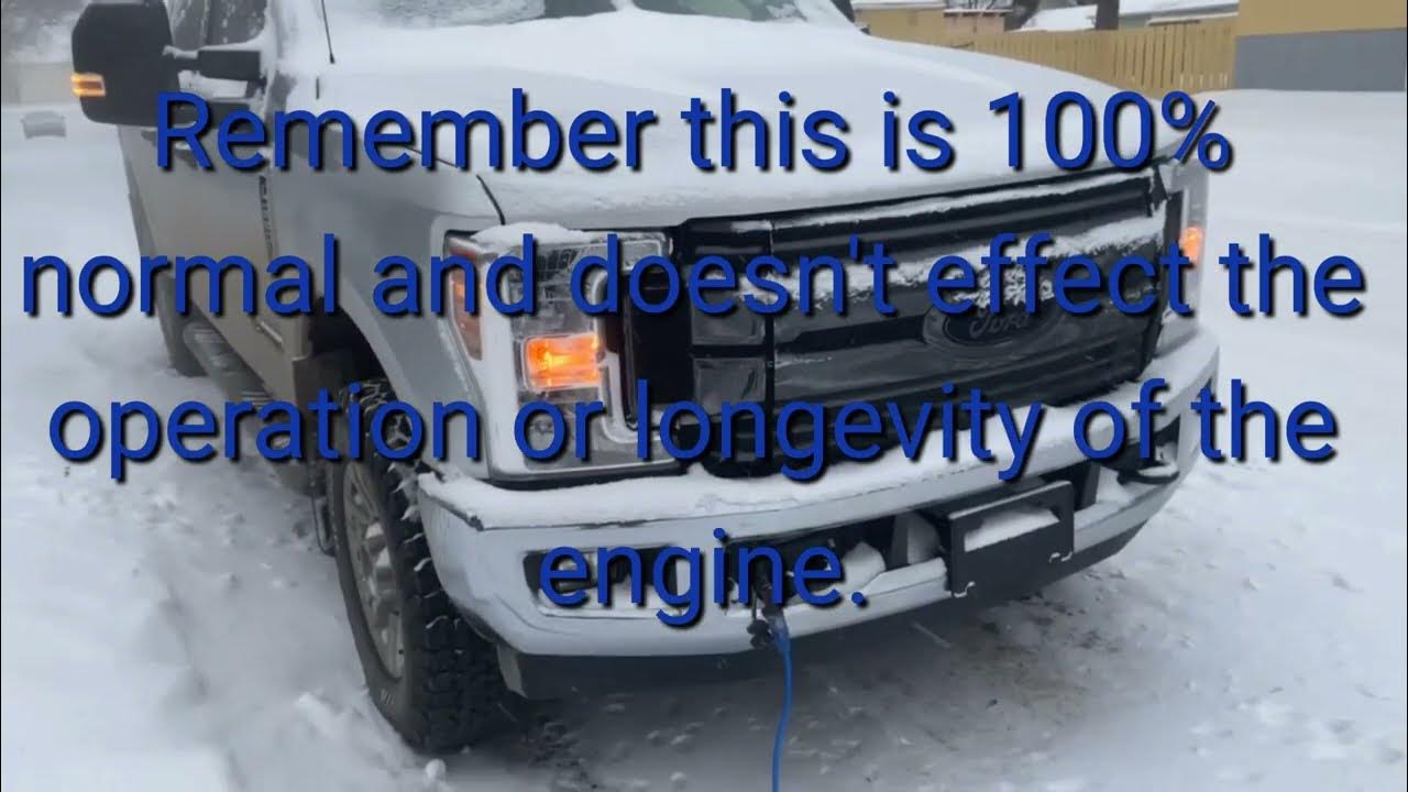 6.7 Powerstroke Noise on #coldstart #ford #newtoyou - YouTube