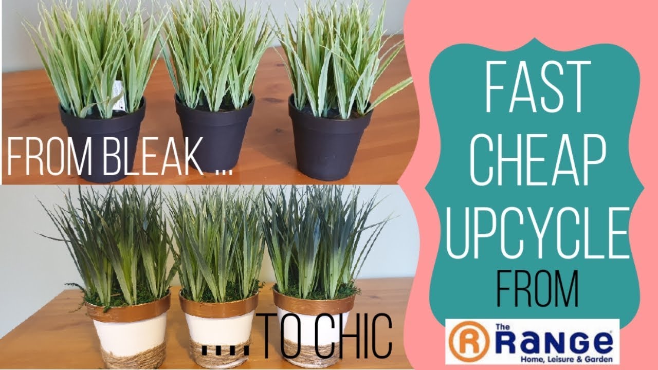 EASY DIY faux plant upcycle YouTube