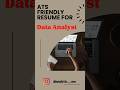 ATS FRIENDLY RESUME..#resume #shortvideo #shorts #short #shortsfeed #shortsviral