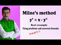 Milne's method simple and good example(PART-1)