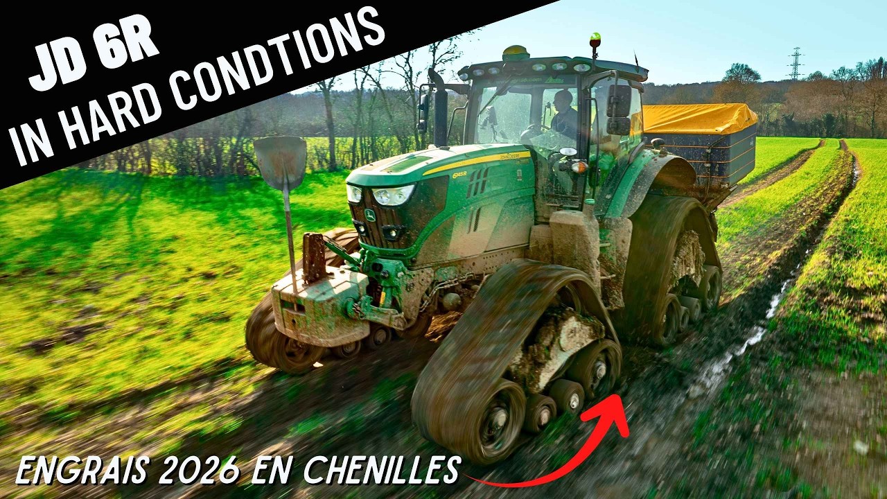 ENGRAIS 2026 en John Deere 6r à chenilles - Hard conditions