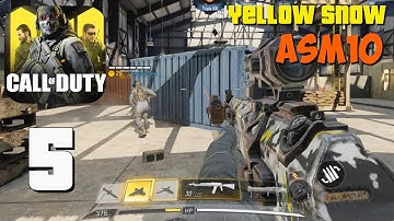Сall of Duty Mobile - Gameplay part 5 - ASM10 Yellow Snow Max lvl (iOS, Android)
