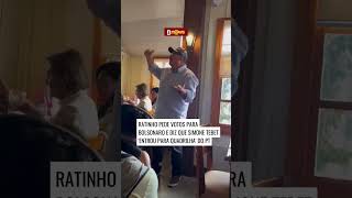 Ratinho pede votos para Bolsonaro e diz que Simone Tebet ‘entrou para quadrilha’