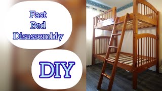 Bunk bed disassembly DIY fast motion