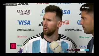 Original Que Miras Bobo - Angry Messi During World Cup 2022 Interview.