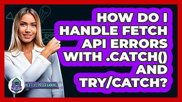 How Do I Handle Fetch API Errors With .catch() And Try/catch? - Next LVL Programming
