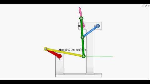 Linkage for 180 deg. oscillation 4b