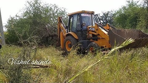 JCB 3dx kirlosker Removing big tree🚜