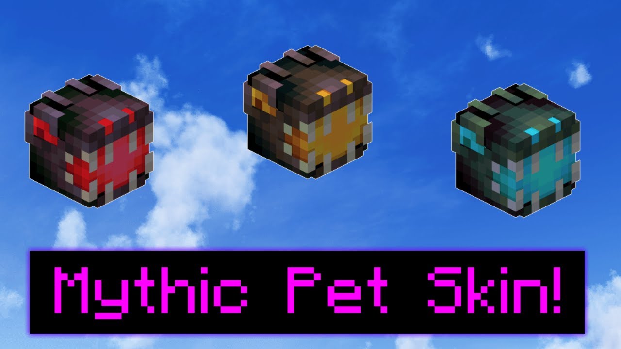 Dragon Pet) THIS NEW PET SKIN IS AMAZING! - Hypixel Skyblock 