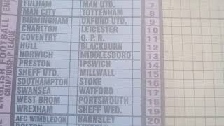 Week 08, 2025 SURE PAIR: English Football Pools season