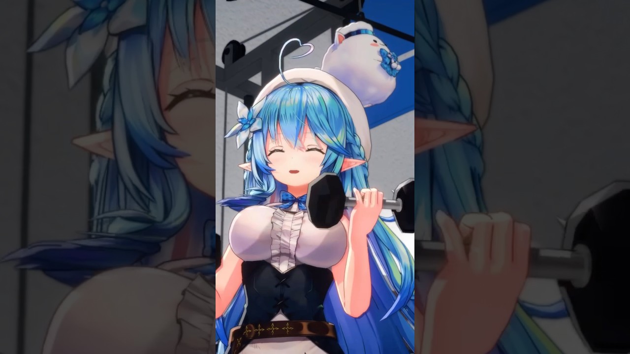 今日も元気にノー筋肉！ノーライフ！ #hololive #雪花ラミィ #shorts