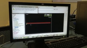 Cantilever beam with UDL, FEA Lab, Ansys lab