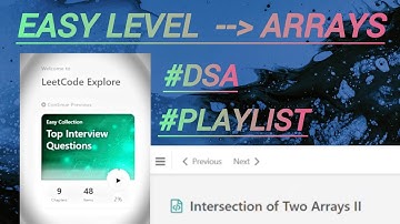 6.Intersection of Two Arrays II | LeetCode 350 | Top Interview Questions | DSA Playlist 