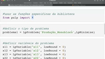 Programação Linear com Python (Pulp)