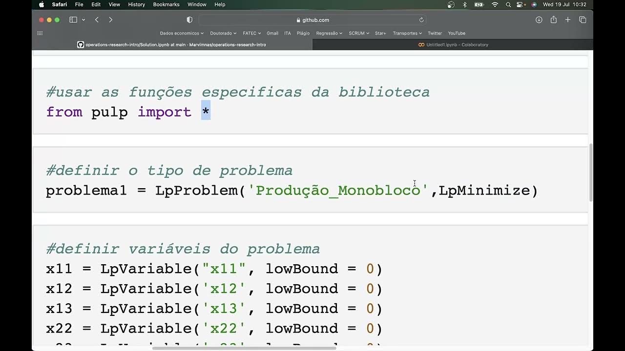 Programação Linear com Python (Pulp) - YouTube