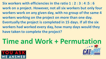 Must solve Questions of Time and Work for CAT MBA CMAT | Arithmetic| You ask we answer series