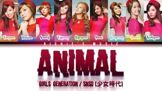 Download Lagu Girls' Generation / SNSD (少女時代) - Animal [Color Coded Lyrics Kan|Rom|Eng] MP3
