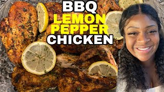 COOKING WITH PEACH  BBQ LEMON  PEPPER CHICKEN WINGS  SO DELICIOUS ? & EASY  