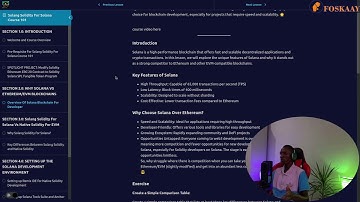 Overview Solana Blockchain For Solidity Developers - Solang Solidity For Solana Course 101 Ep4